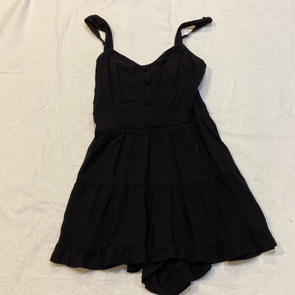 Women’s Blue Rain Black Romper